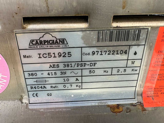 Carpigiani - 381 - ijsmachine softijsmachine - afbeelding 5 van  5