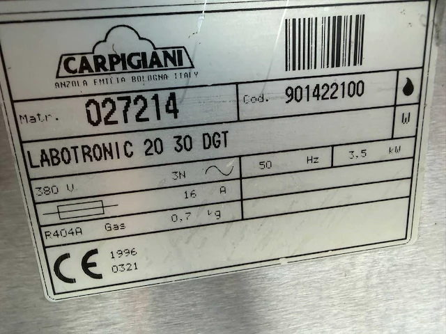 Carpigiani - labotronic 20 30 dgt - ijsmachine - afbeelding 9 van  9