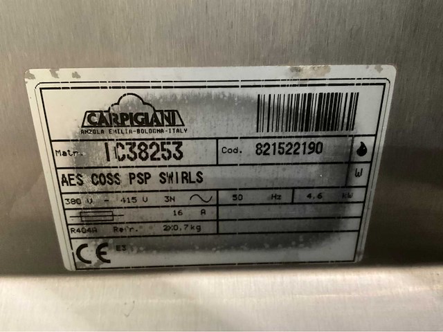 Carpigiani aes coss k3 ijsmachine - afbeelding 9 van  9