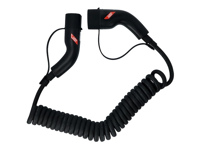 Carpoint spiraal laadkabel elektrische auto type 2 2 32a 3ph 6 meter - afbeelding 1 van  4