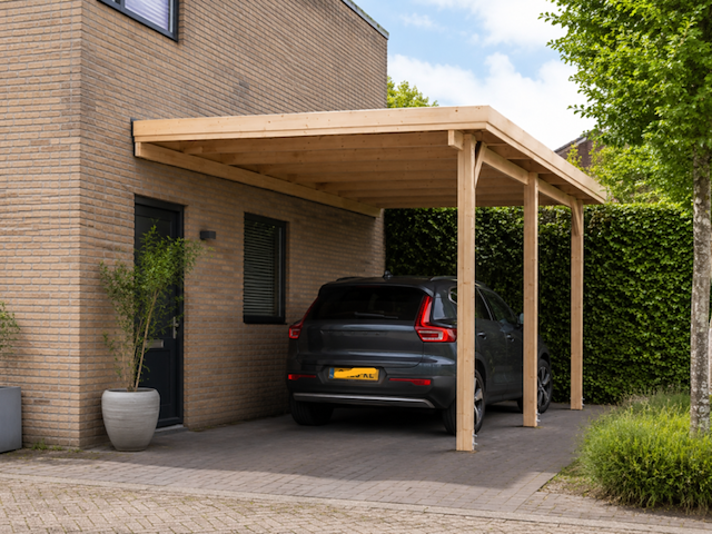 Carport 500 x 300 x 270 cm, wand - afbeelding 1 van  3
