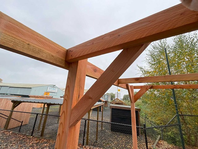 Carport constructie douglas - 1200x410x210 cm - afbeelding 3 van  4
