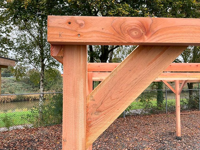 Carport constructie douglas - 720x310x210 cm - afbeelding 3 van  3