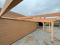 Carportframe muuraanbouw - 1200x300x215 cm - afbeelding 6 van  8