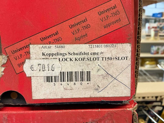 Carprotec aanhanger koppelings-schuifslot (6x) - afbeelding 2 van  3