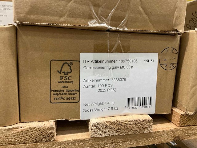 Carrosseriering m6 bevestigingsmateriaal - afbeelding 2 van  3