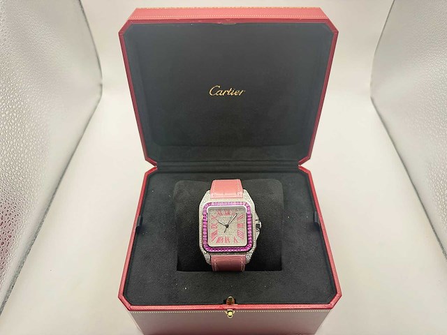 Cartie santos 100 xl | pink | diamonds | unworn - afbeelding 2 van  13