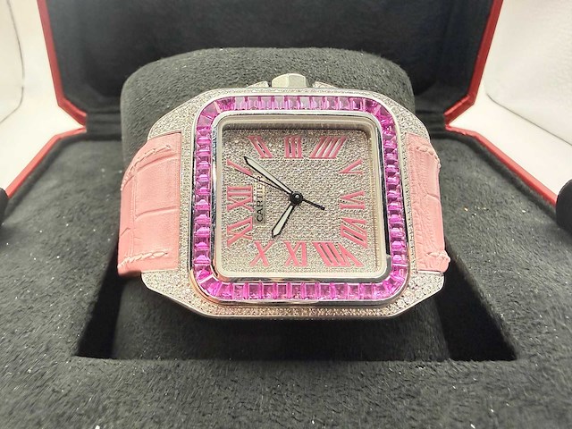 Cartie santos 100 xl | pink | diamonds | unworn - afbeelding 9 van  13