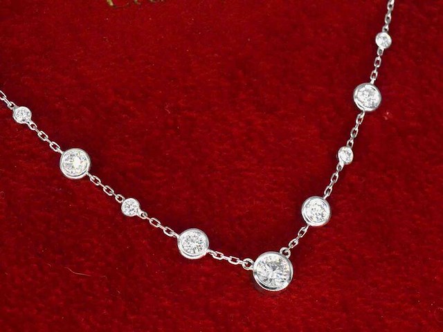 Cartier - cartier halscollier met natuurlijke diamanten - afbeelding 1 van  10