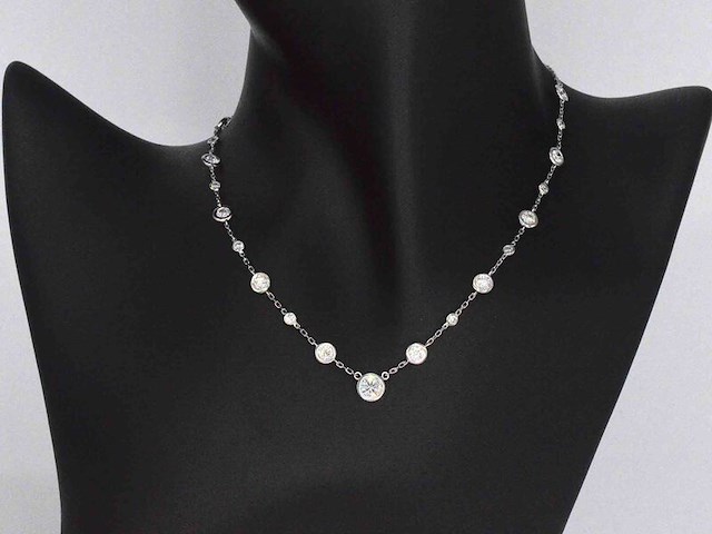 Cartier - cartier halscollier met natuurlijke diamanten - afbeelding 3 van  10