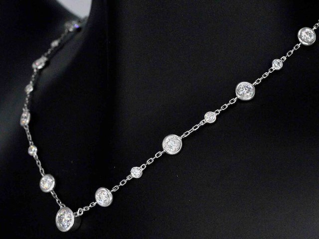 Cartier - cartier halscollier met natuurlijke diamanten - afbeelding 4 van  10