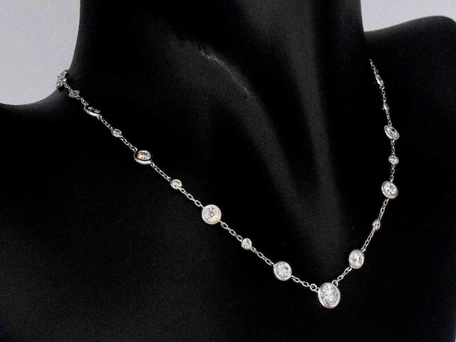 Cartier - cartier halscollier met natuurlijke diamanten - afbeelding 5 van  10