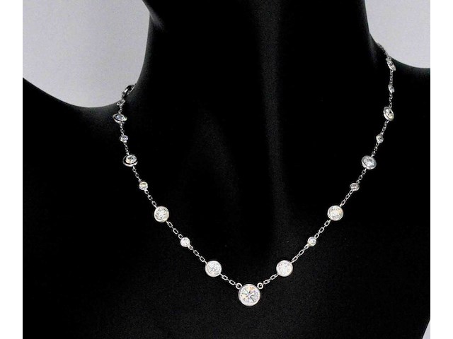 Cartier - cartier halscollier met natuurlijke diamanten - afbeelding 6 van  10