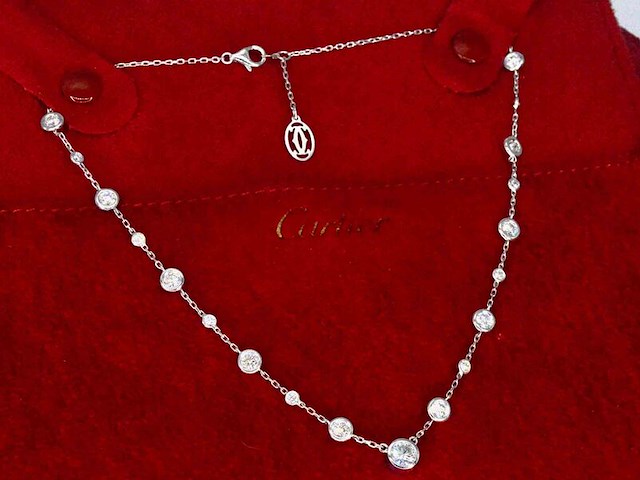 Cartier - cartier halscollier met natuurlijke diamanten - afbeelding 9 van  10