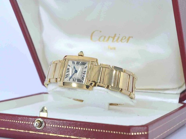 Cartier - tank francaise goud - afbeelding 2 van  13
