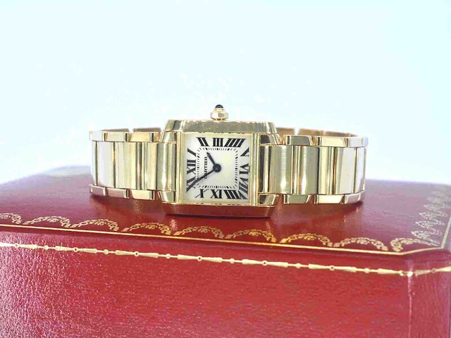 Cartier - tank francaise goud - afbeelding 3 van  13