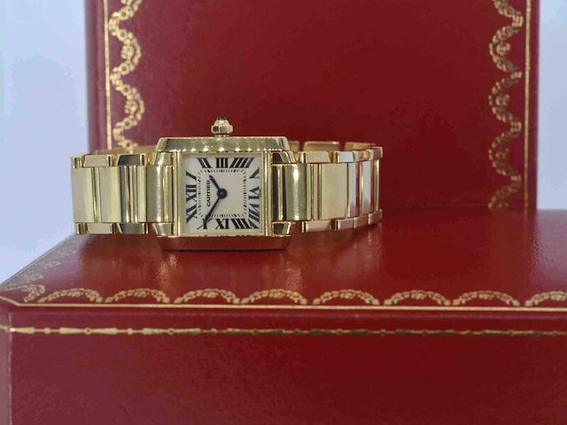 Cartier - tank francaise goud - afbeelding 1 van  13