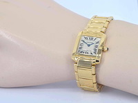 Cartier - tank francaise goud - afbeelding 6 van  13