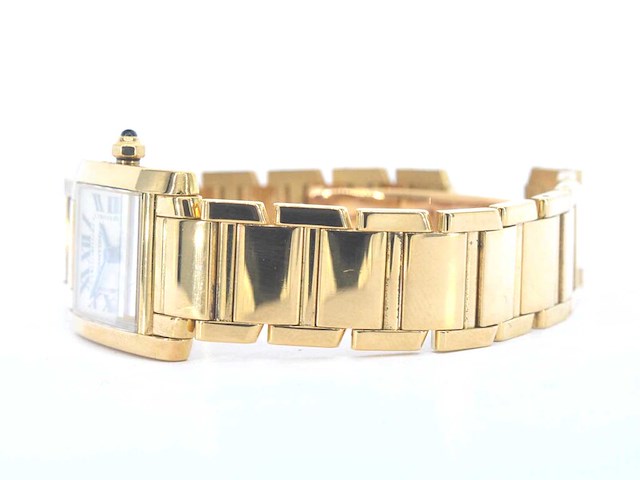 Cartier - tank francaise goud - afbeelding 7 van  13