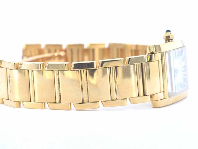 Cartier - tank francaise goud - afbeelding 8 van  13