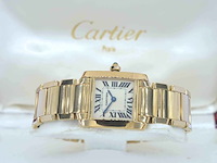 Cartier - tank francaise goud - afbeelding 9 van  13