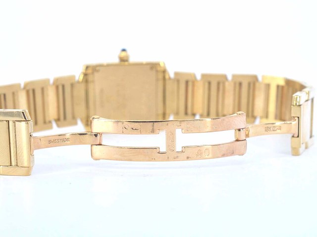 Cartier - tank francaise goud - afbeelding 11 van  13