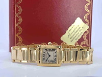 Cartier - tank francaise goud - afbeelding 12 van  13