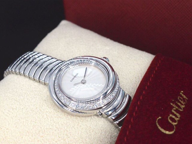 Cartier gouden trinity horloge - afbeelding 14 van  15