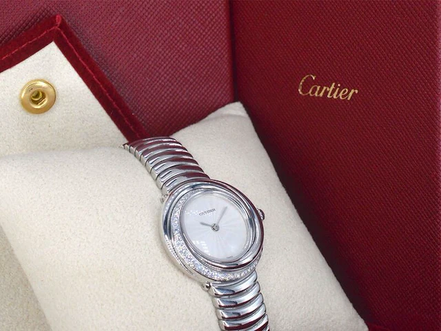 Cartier gouden trinity horloge - afbeelding 4 van  15