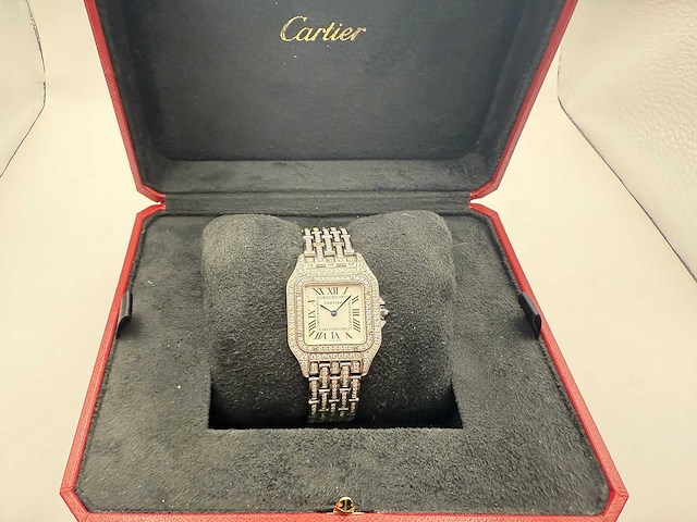 Cartier panthere | iced out natural diamonds - afbeelding 2 van  6