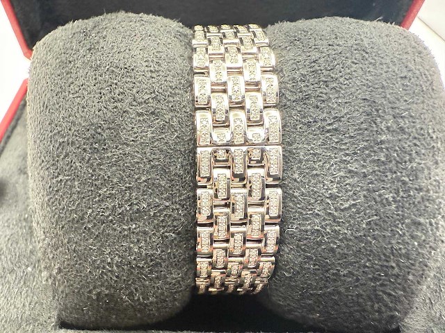 Cartier panthere | iced out natural diamonds - afbeelding 5 van  7