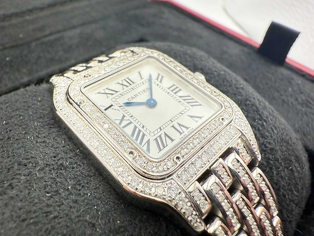 Cartier panthere | iced out with natural diamonds - afbeelding 5 van  5