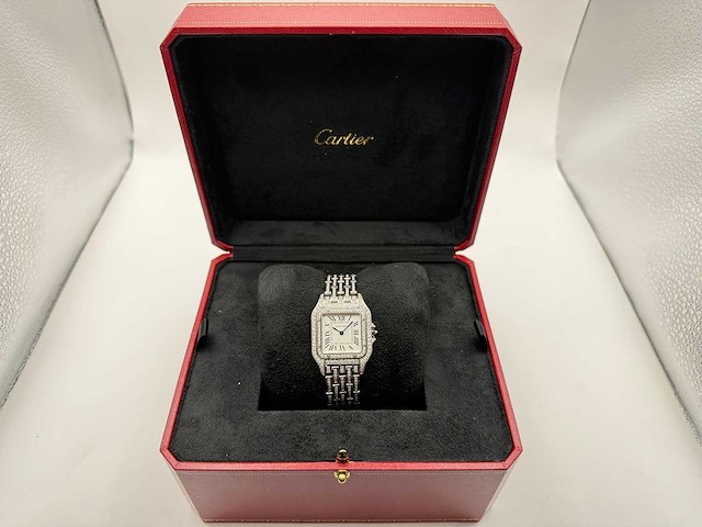 Cartier panthere | iced out with natural diamonds - afbeelding 3 van  13