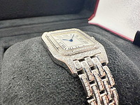 Cartier panthere | iced out with natural diamonds - afbeelding 12 van  13