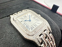 Cartier panthere | iced out with natural diamonds - afbeelding 13 van  13