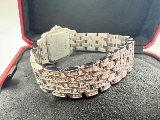 Cartier panthere | iced out with natural diamonds - afbeelding 4 van  13