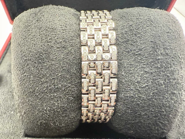 Cartier panthere | iced out with natural diamonds - afbeelding 10 van  13