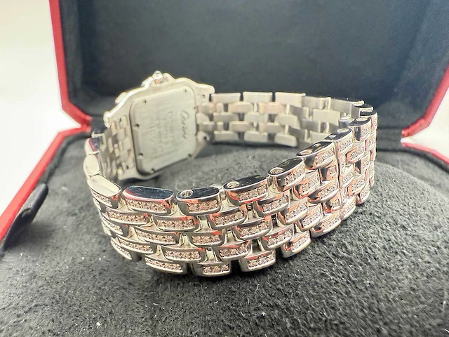 Cartier panthere | iced out with natural diamonds - afbeelding 4 van  13