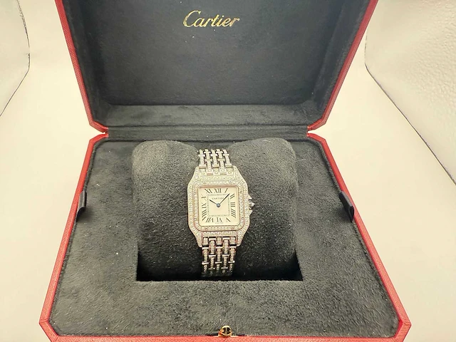 Cartier panthere | iced out with natural diamonds - afbeelding 2 van  13