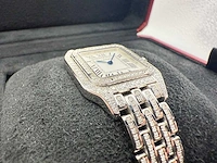 Cartier panthere | iced out with natural diamonds - afbeelding 12 van  13