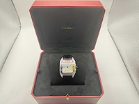 Cartier santos 100 medium | iced out naturel diamonds | 2025 - afbeelding 10 van  10