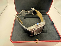 Cartier santos 100 xl | iced out with natural diamonds | unworn | black - afbeelding 3 van  10