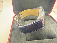 Cartier santos 100 xl | iced out with natural diamonds | unworn | blue - afbeelding 5 van  12