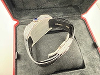 Cartier santos 100 xl | iced out with natural diamonds | unworn - afbeelding 3 van  10