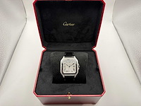 Cartier santos "large" | iced out naturel diamonds | black - afbeelding 4 van  13