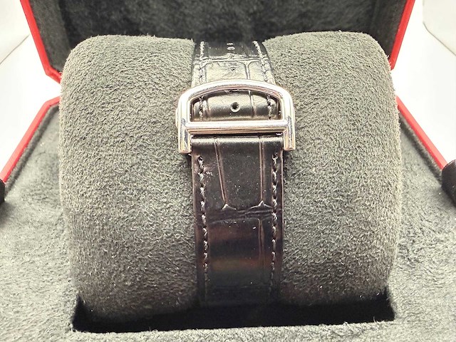 Cartier santos "large" | iced out naturel diamonds | black - afbeelding 12 van  13