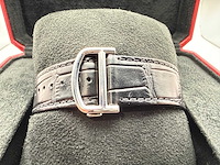 Cartier santos "large" | iced out naturel diamonds | black - afbeelding 13 van  13