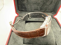 Cartier santos "large" | iced out naturel diamonds | brown - afbeelding 4 van  10