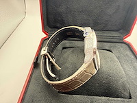 Cartier santos "large" | iced out naturel diamonds | light brown - afbeelding 3 van  12