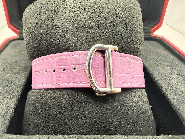 Cartier santos "medium" | iced out natural diamonds - afbeelding 6 van  12